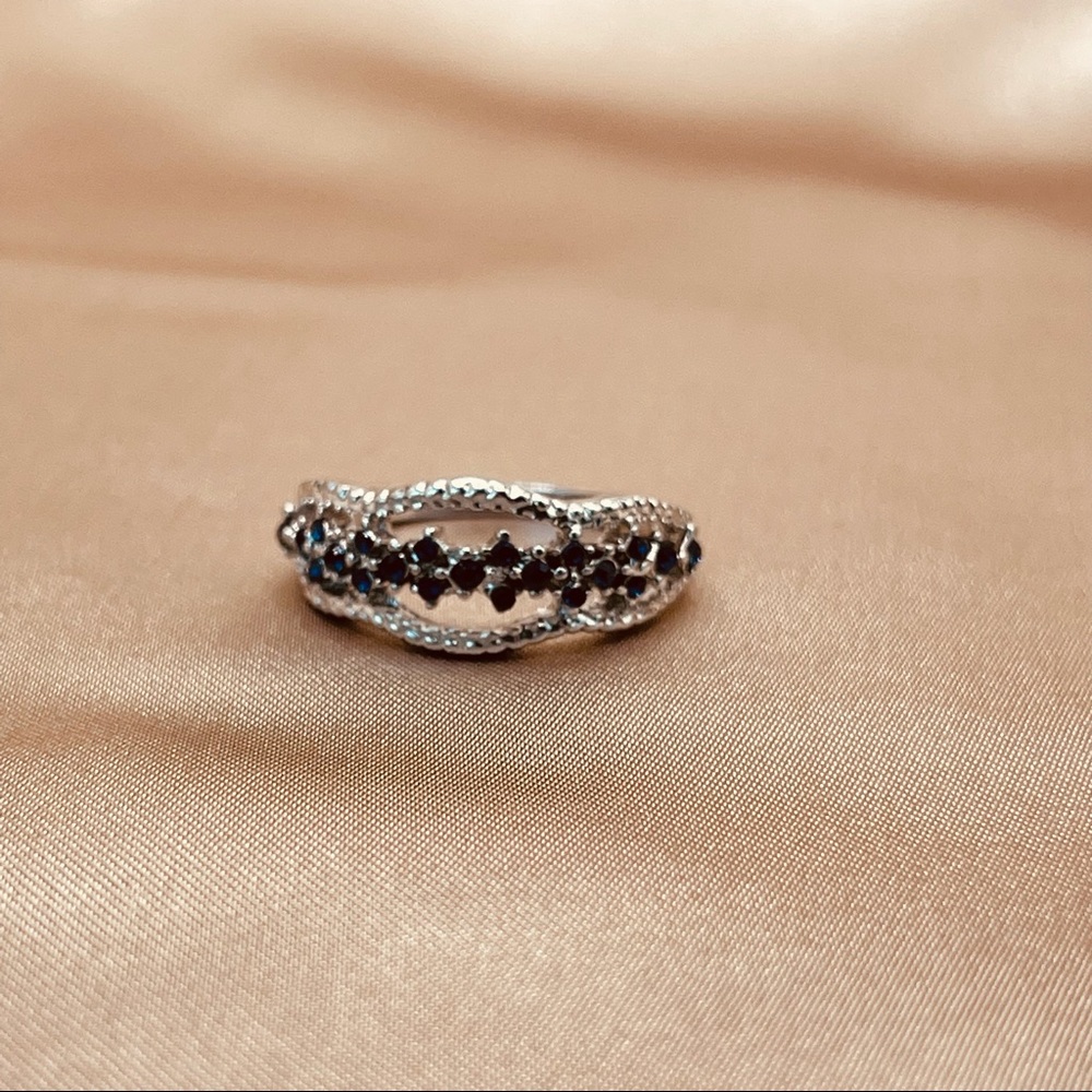 ✨✨✨_ 2x$60_ 925 Sterling Silver CZ Band Ring - Picture 10 of 16